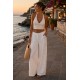 PANTALONE LINO CON MACRAME' di Raffaella d'Angelo