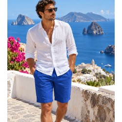 Bermuda uomo in lino ZEYBRA