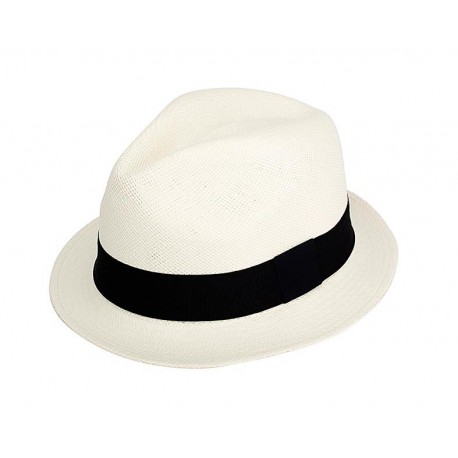 Cappello Panama originale modello Adrien banda colorata