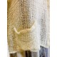 Cardigan bianco in lino - Sartoria Brunella Positano