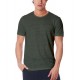 T-shirt uomo in lino verde militare ZEYBRA