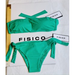 Bikini a fascia con coppa estraibile slip fiocchi FISICO