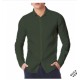 Camicia in lino verde militare Zeybra