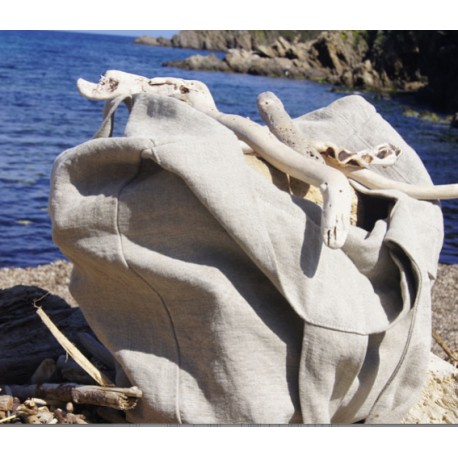 Borsa in lino con il simbolo di Lipari