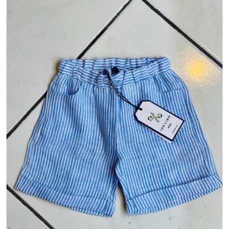 Pantaloncino a righe bambini DI CENTO LINO