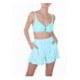 Shorts acqua/bianco di FISICO