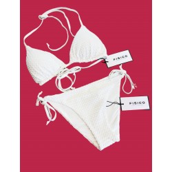 Reggiseno triangolo e slip a con lacci di FISICO