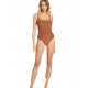 Costume intero lurex bronzo Cotazur