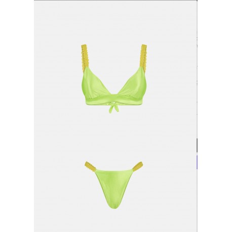 BIKINI TRIANGOLO SPORT E SLIP BRASILIANO fluo MEFUI