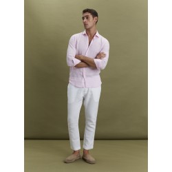 Camicia collo francese di Cento Lino Uomo