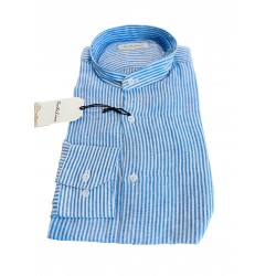 Camicia uomo coreana in lino di Cento Lino