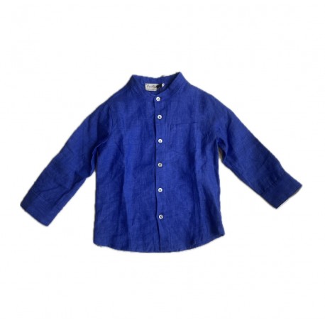 Camicia collo coreano di Cento Lino Bambini