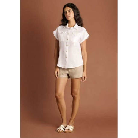 Camicia mezze maniche di Cento Lino Donna
