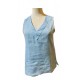 Maglia in lino scollo a V di Cento Lino donna
