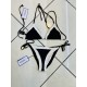 Bikini Triangolo dupleface bianco nero FISICO