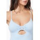 Reggiseno triangolo chiuso bicolore e slip a fascia di FISICO