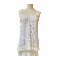 TOP BLUSA IN MACRAME' DI RAFFAELLA D'ANGELO