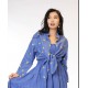Camicia con nodo in lino Di Rosetta di Positiamo