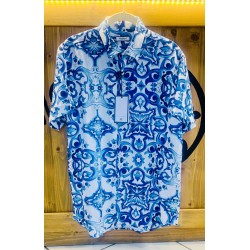 Camicia mezze maniche in lino di Cento Lino uomo